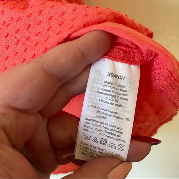 J Crew | Ruffle Trim V Neck Popover Top - Picture 5 of 7